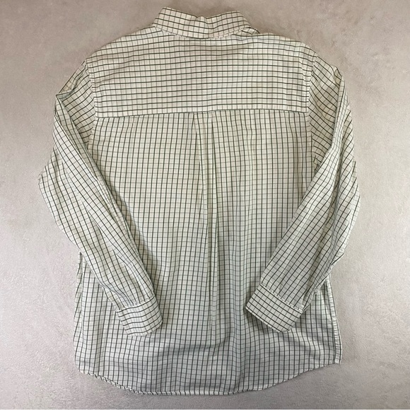 Chaps Button Down Long Sleeve Checkered Shirt Size L Embroidered Logo - Picture 6 of 7